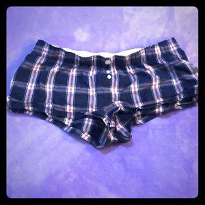 Gully Hicks plaid “boxer” sleep shorts